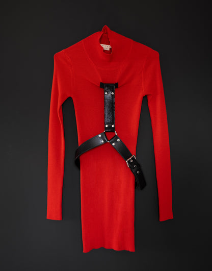 1017 ALYX 9SM Harness Bondage Turtleneck Knit Dress