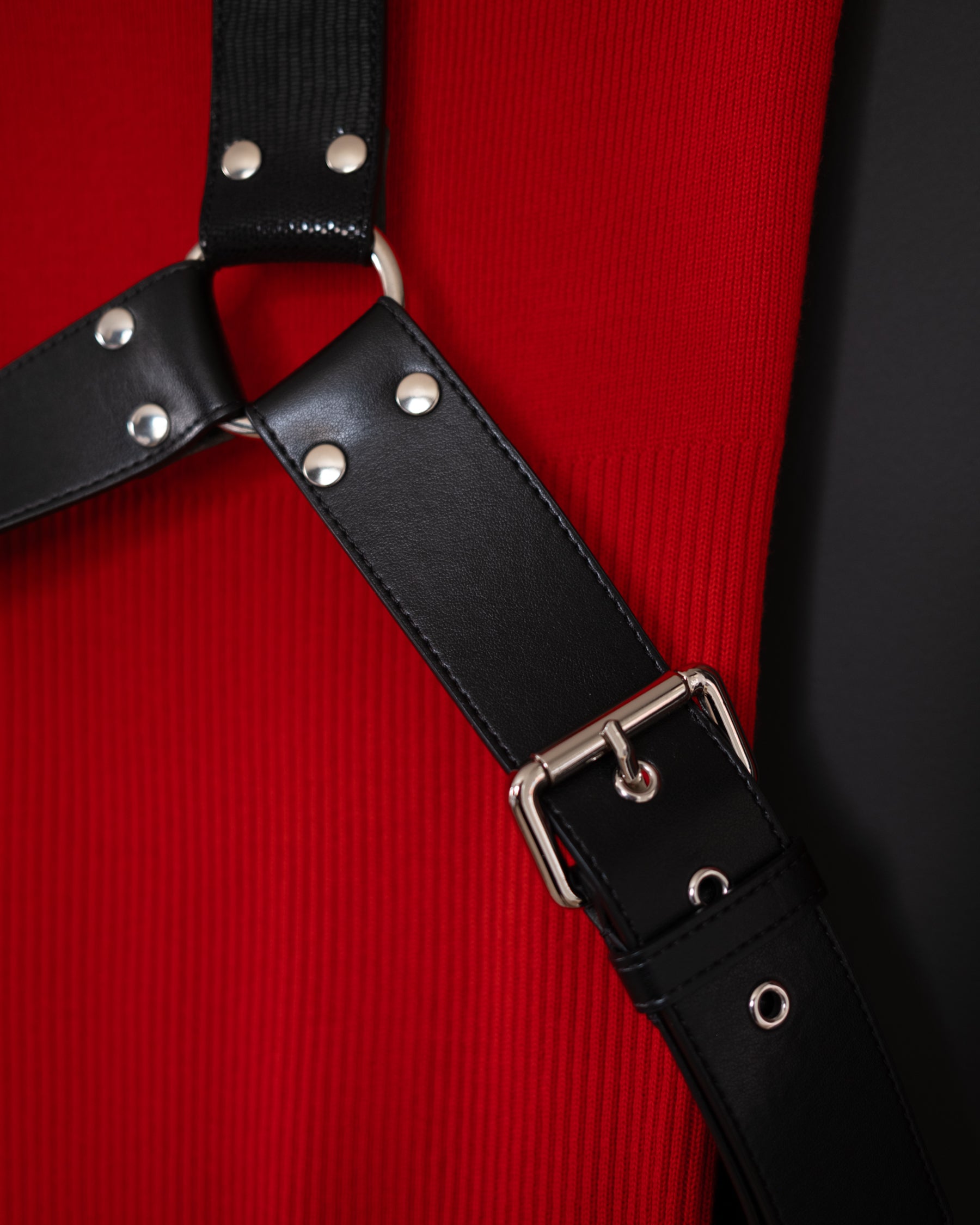 Close-up, 1017 ALYX 9SM Harness Bondage Turtleneck Knit Dress