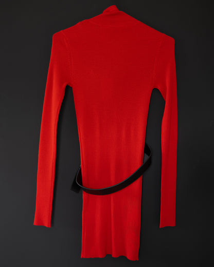 1017 ALYX 9SM Harness Bondage Turtleneck Knit Dress, from the back