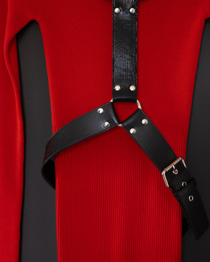 Details of 1017 ALYX 9SM Harness Bondage Turtleneck Knit Dress