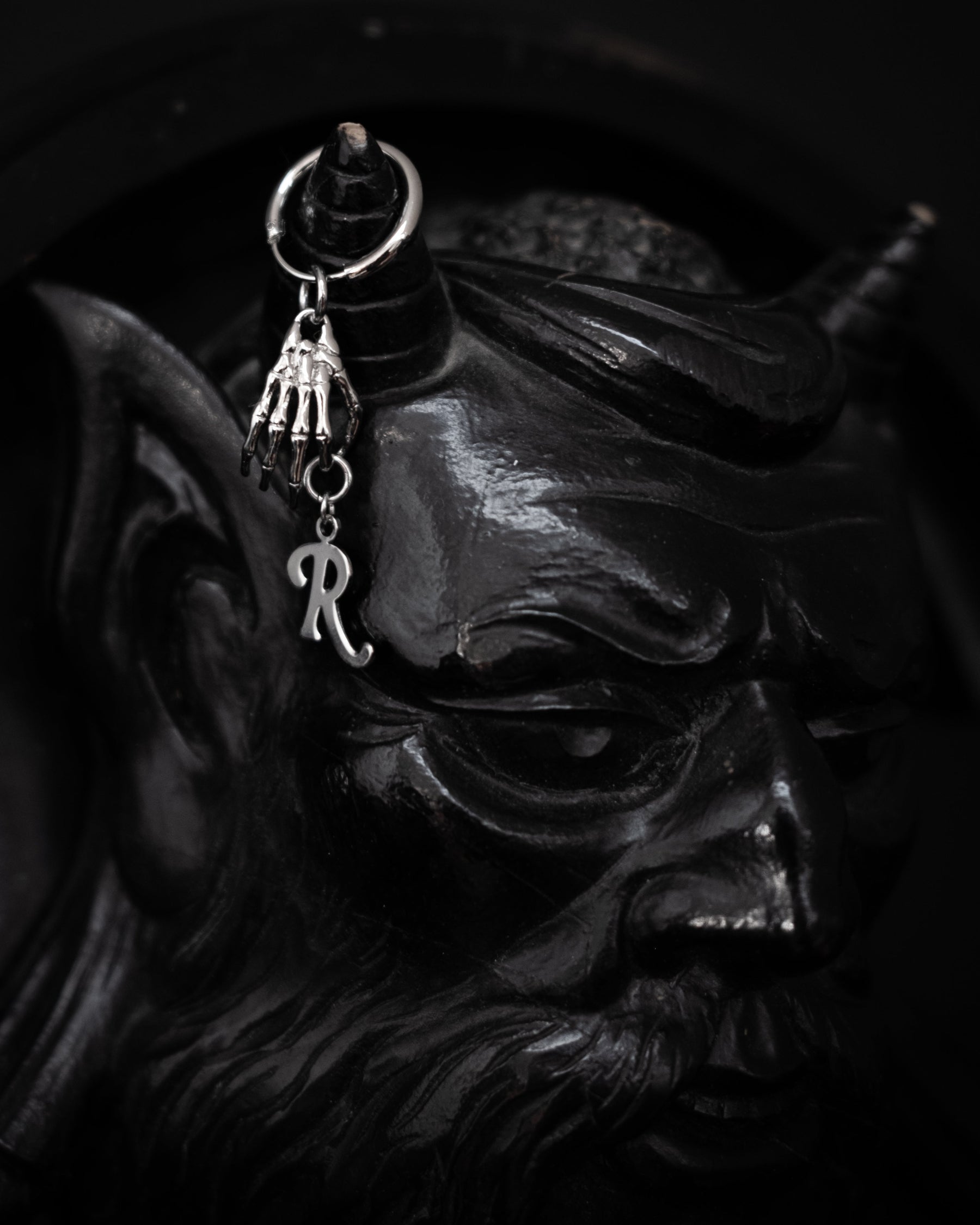 RAF SIMONS Skeleton Hand Earring