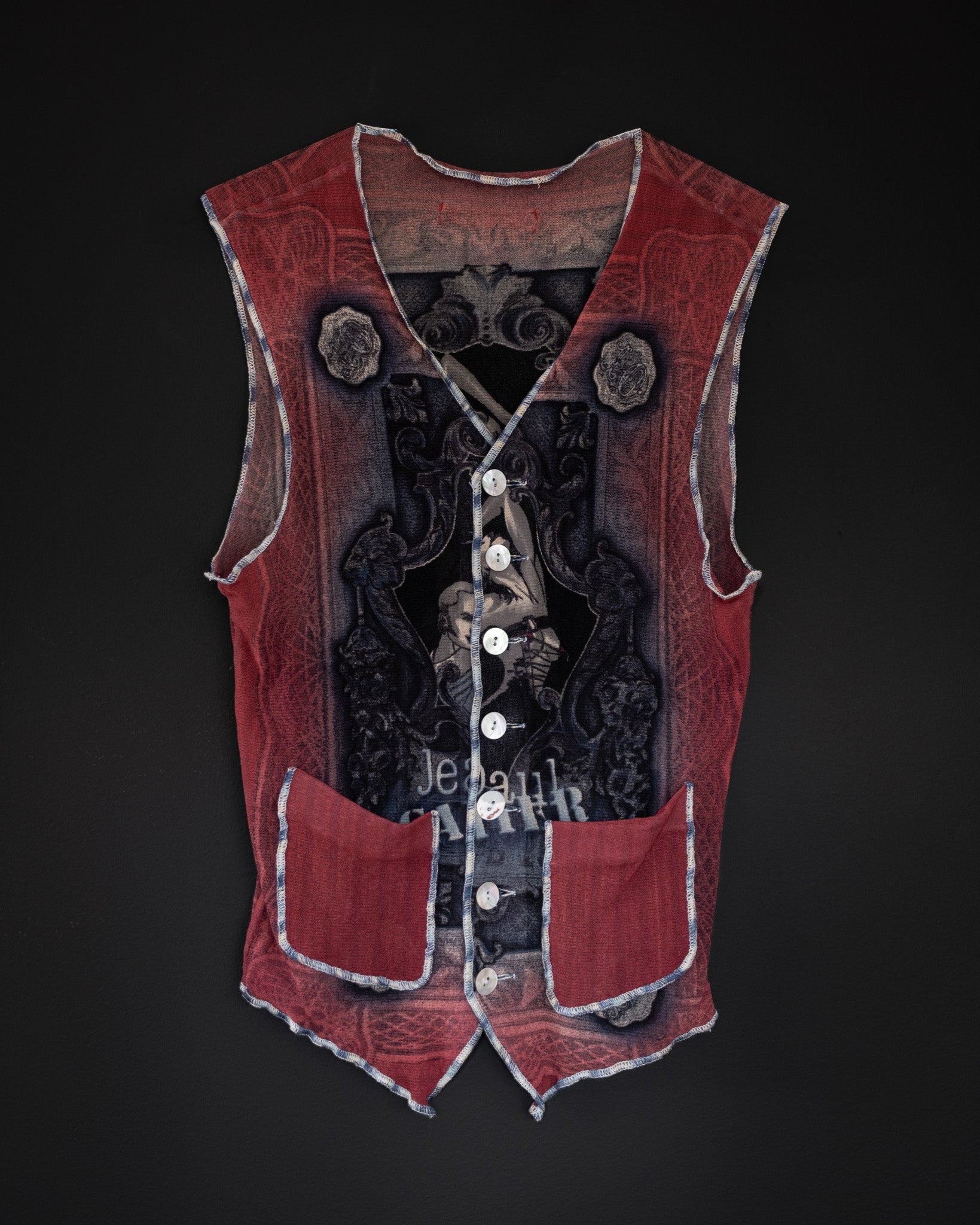JEAN PAUL GAULTIER Tattoo Artist Mesh Vest, 1995