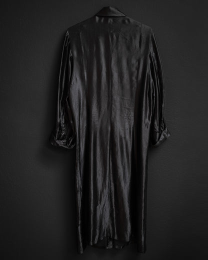 ANN DEMEULEMEESTER Late 90s–Early 00s Long Fluid Shirt Dress