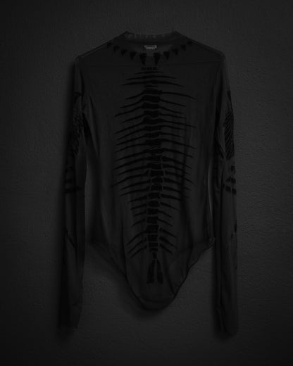 DIESEL Mesh Spine Tattoo Bodysuit