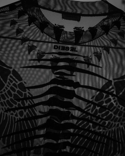 DIESEL Mesh Spine Tattoo Bodysuit