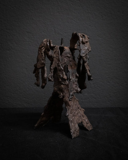 Brutalist Metal Candle Holder, 1960–1970