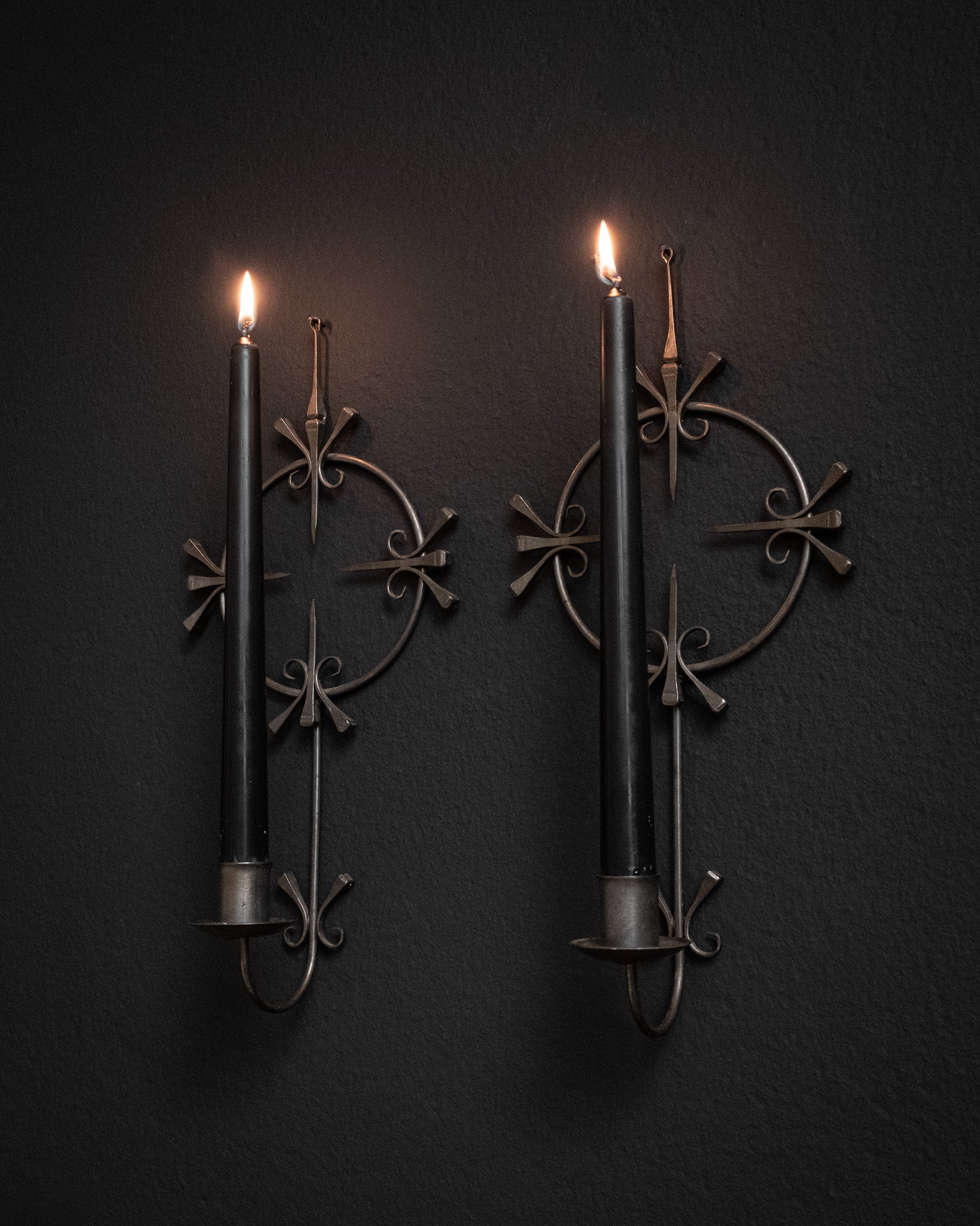 Vintage Horseshoe Nail Wall Candle Holder