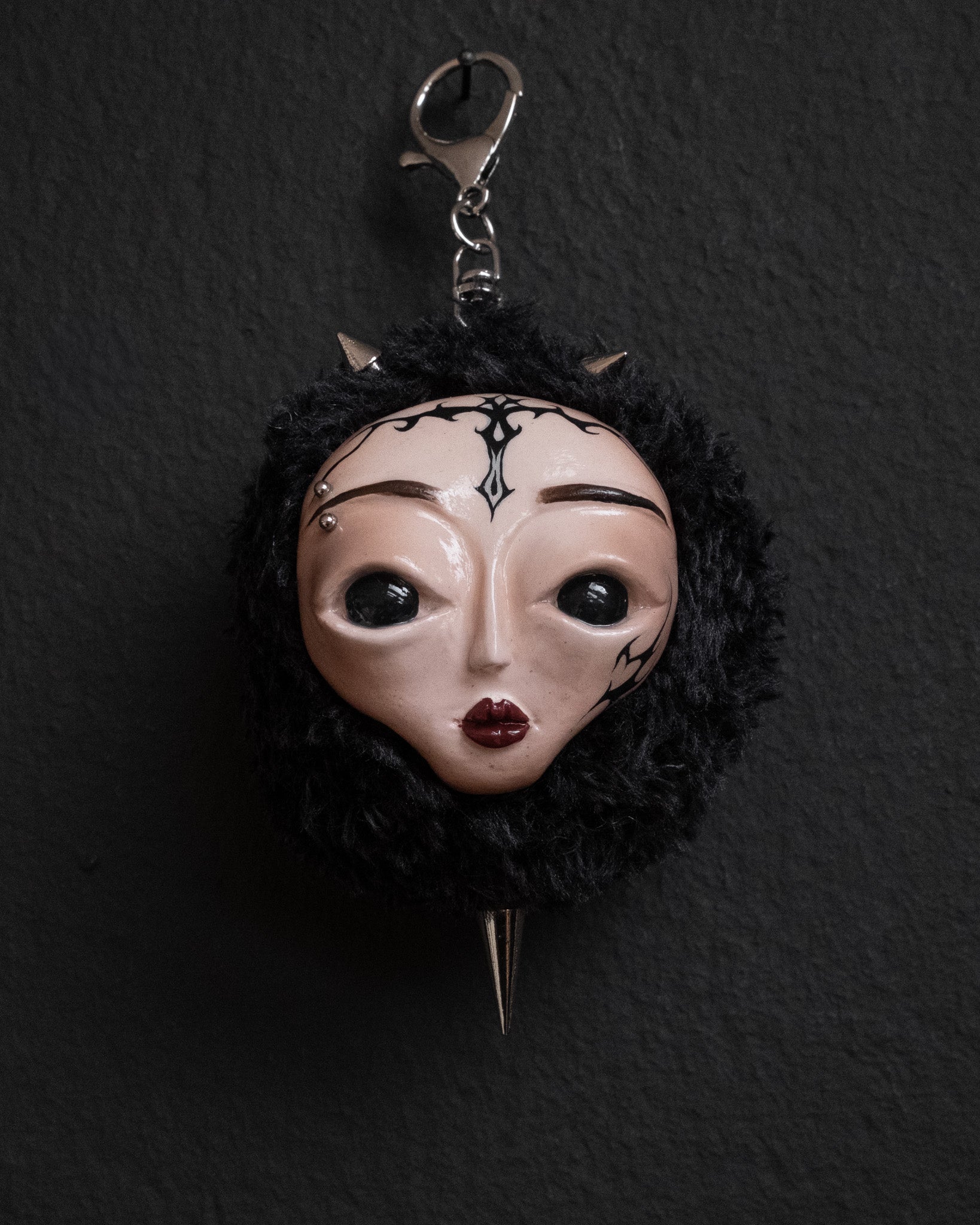 Handmade Tattoo Devil Doll Keychain Berlock