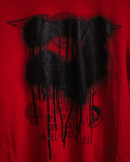 DIESEL Graffiti Spray Paint Tee — 1990s / Y2K