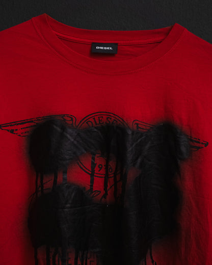 DIESEL Graffiti Spray Paint Tee — 1990s / Y2K