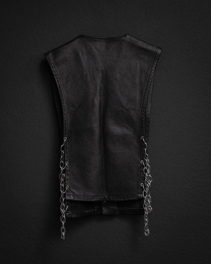 Chain Leather Vest, 1990s