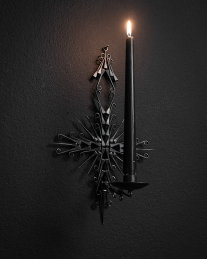 Brutalist Horseshoe Nail Wall Candle Holder, 1960s–1980s