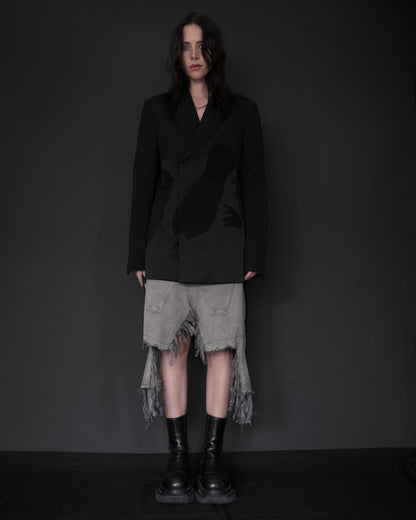 UNDERCOVER Dracula/Nosferatu Wool Silk Blazer, SS20