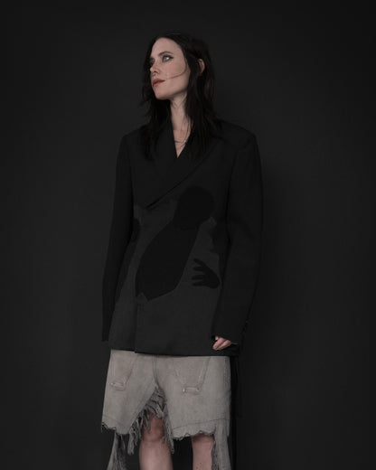 UNDERCOVER Dracula/Nosferatu Wool Silk Blazer, SS20