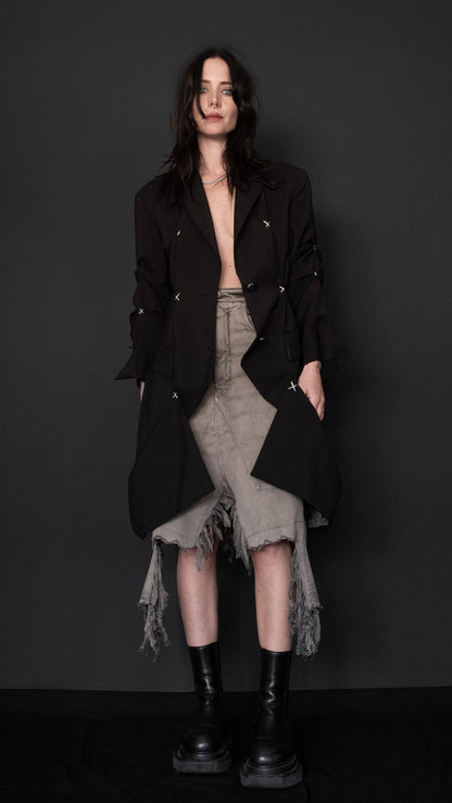 RICK OWENS DRKSHDW Slivered Skirt — LUXOR 2023