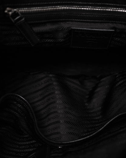 PRADA Rare Oversized Croc-Pattern Leather Tote – c. 2009
