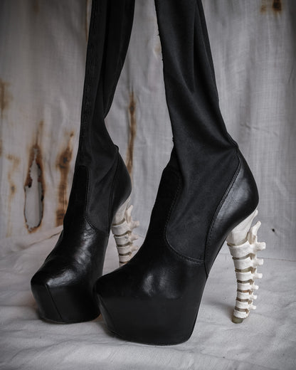 DSQUARED2 FW10 Spine Heel Over-Knee Boots, EU 37