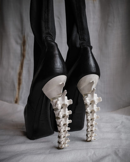 DSQUARED2 FW10 Spine Heel Over-Knee Boots, EU 37