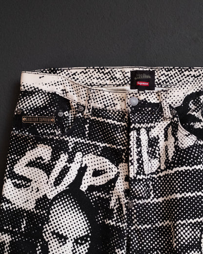 JEAN PAUL GAULTIER × SUPREME – RARE “Fuck Racism” Jeans