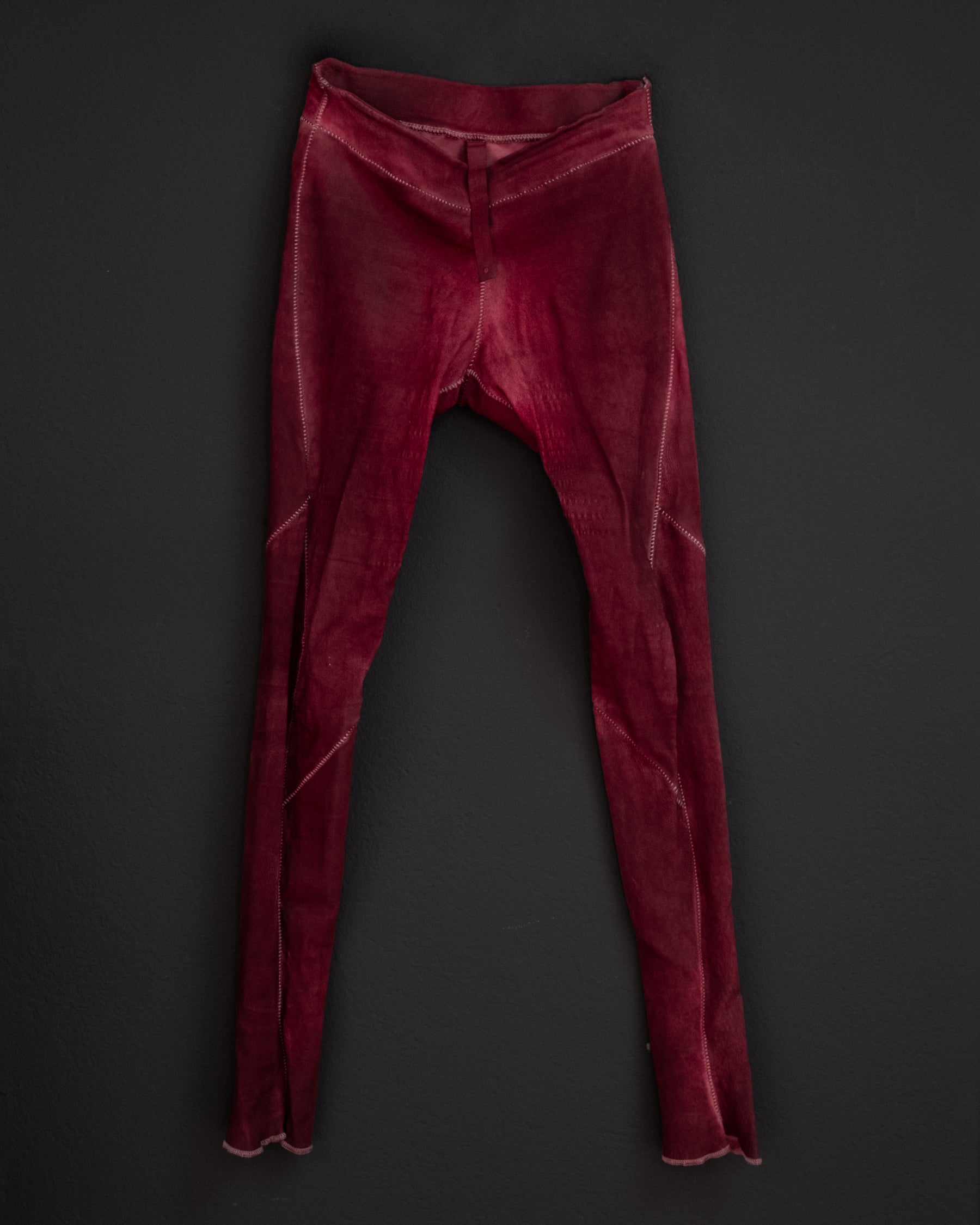 ISAAC SELLAM EXPERIENCE Stretch Lambskin Leather Leggings