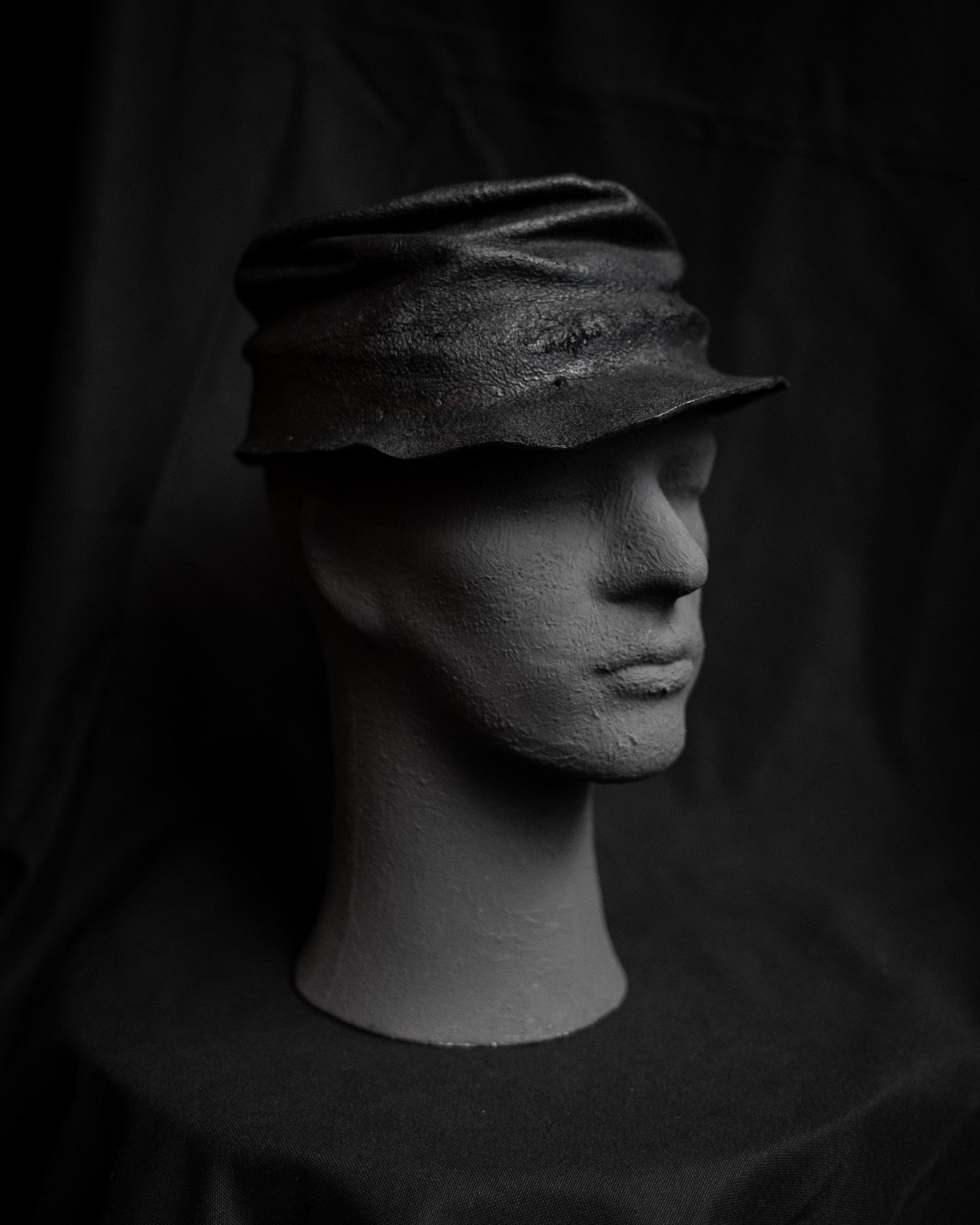 ALEKSANDER JURCZAK Rabbit Felt Cap with Waxed Patina