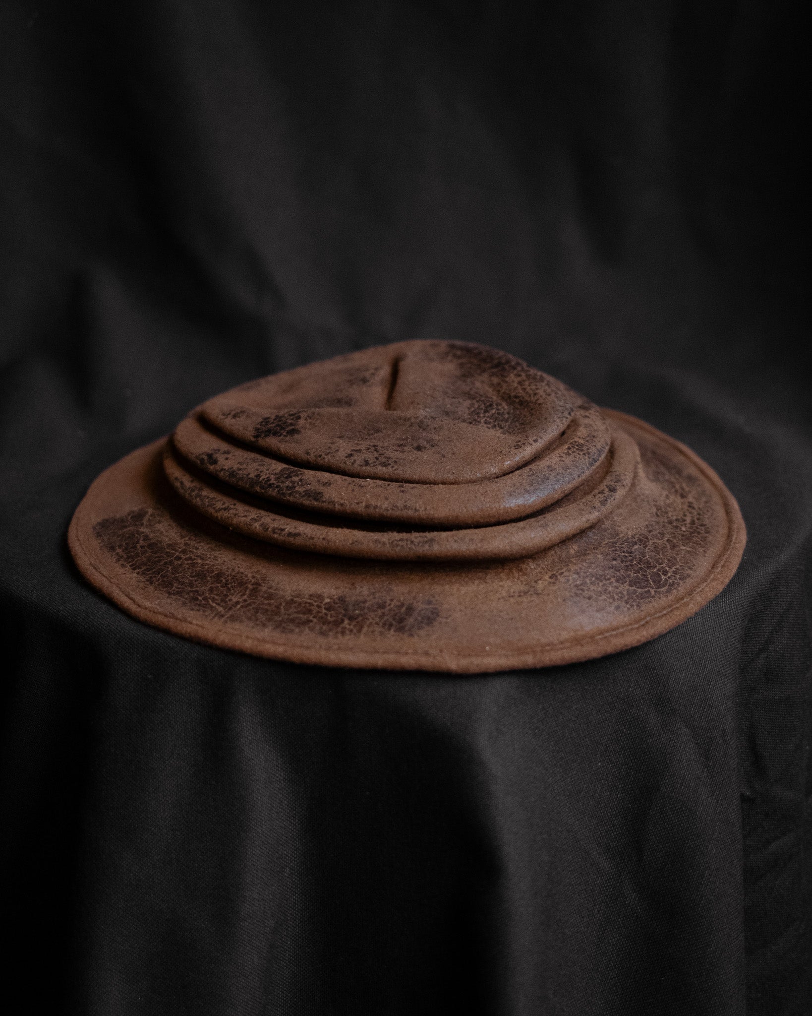 ALEKSANDER JURCZAK Brown Steam Pressed Rabbit Felt Hat