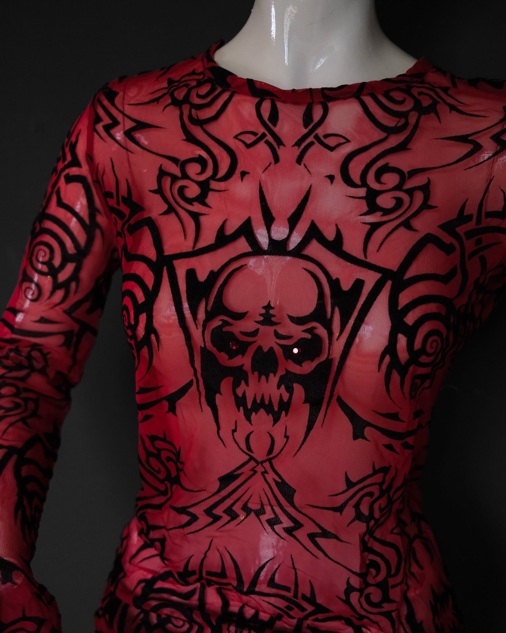 JEAN PAUL GAULTIER Extremely Rare Tribal Demon Mesh Top – House of