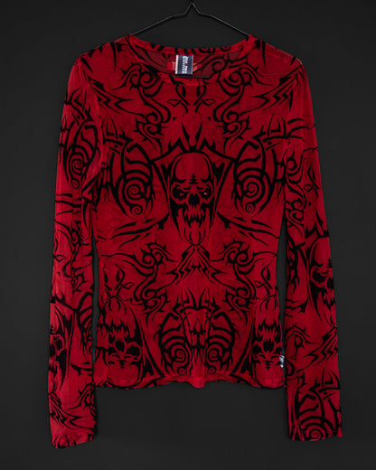 JEAN PAUL GAULTIER Extremely Rare Tribal Demon Mesh Top