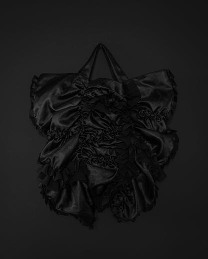 COMME DES GARÇONS Early–Mid 2000s Ruffled Satin Tote Bag