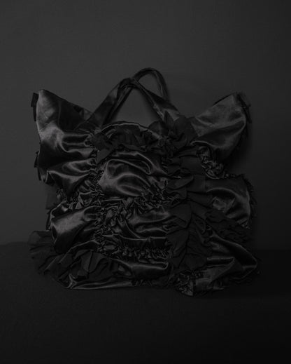 COMME DES GARÇONS Early–Mid 2000s Ruffled Satin Tote Bag