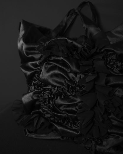 COMME DES GARÇONS Early–Mid 2000s Ruffled Satin Tote Bag