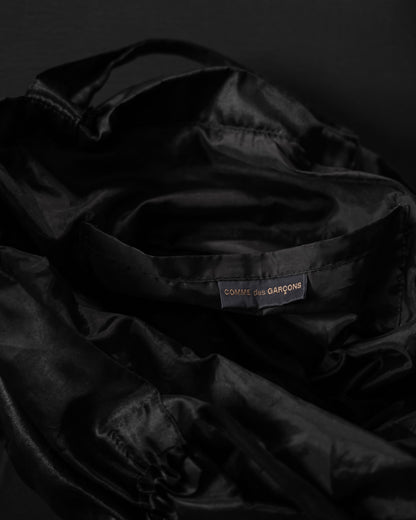 COMME DES GARÇONS Early–Mid 2000s Ruffled Satin Tote Bag