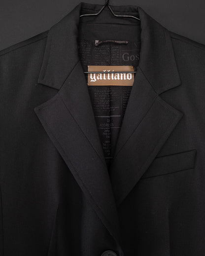 JOHN GALLIANO Extremely Rare Archival Skull-Appliqué Tailored Suit, 2005