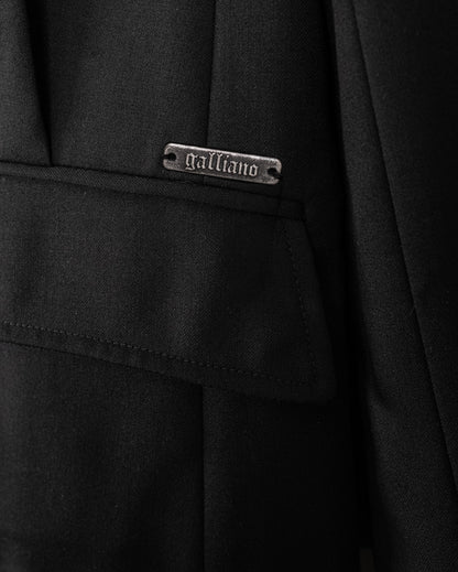 JOHN GALLIANO Extremely Rare Archival Skull-Appliqué Tailored Suit, 2005