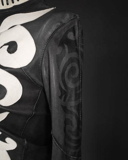 DA ROLD LE CUIR PERDU Unique Handmade Tribal Leather Jacket