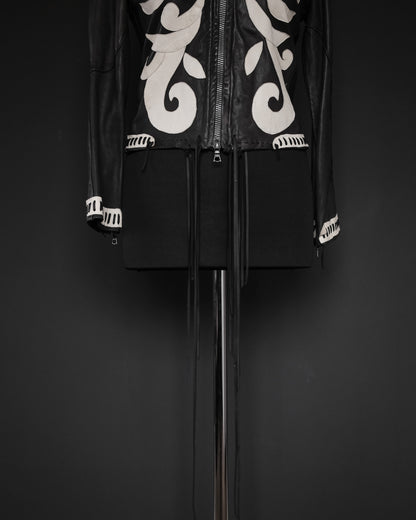 DA ROLD LE CUIR PERDU Unique Handmade Tribal Leather Jacket