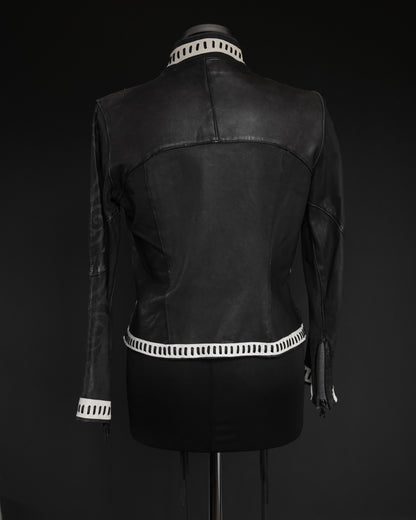 DA ROLD LE CUIR PERDU Unique Handmade Tribal Leather Jacket