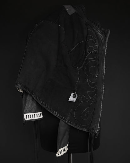 DA ROLD LE CUIR PERDU Unique Handmade Tribal Leather Jacket