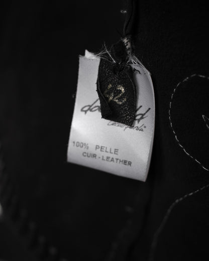 DA ROLD LE CUIR PERDU Unique Handmade Tribal Leather Jacket