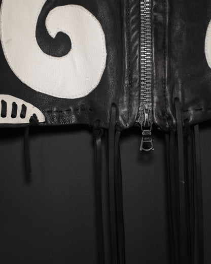 DA ROLD LE CUIR PERDU Unique Handmade Tribal Leather Jacket