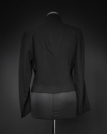 KENZO Embroidered Wool-Silk Tailored Jacket, 80s–Early 90s