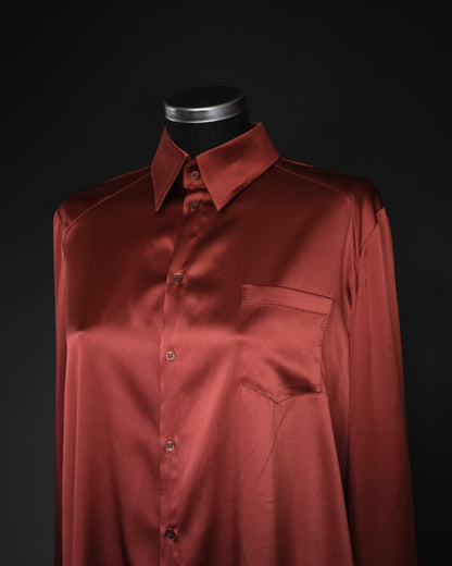 A.F. VANDEVORST Draped Silk Wrap Shirt, A/W 2011 Runway