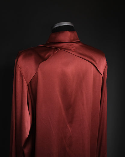 A.F. VANDEVORST Draped Silk Wrap Shirt, A/W 2011 Runway