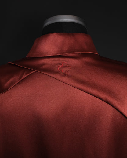 A.F. VANDEVORST Draped Silk Wrap Shirt, A/W 2011 Runway