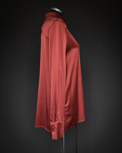 A.F. VANDEVORST Draped Silk Wrap Shirt, A/W 2011 Runway