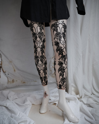 ANN DEMEULEMEESTER Tattoo Print Leggings, Spring 2014 Runway