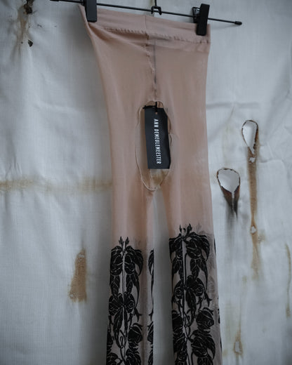 ANN DEMEULEMEESTER Tattoo Print Leggings, Spring 2014 Runway