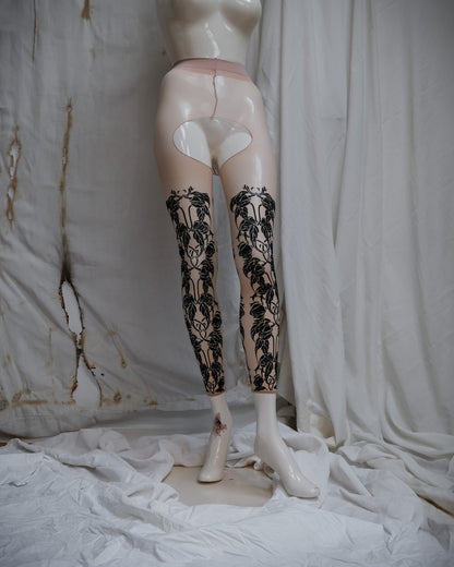 ANN DEMEULEMEESTER Tattoo Print Leggings, Spring 2014 Runway