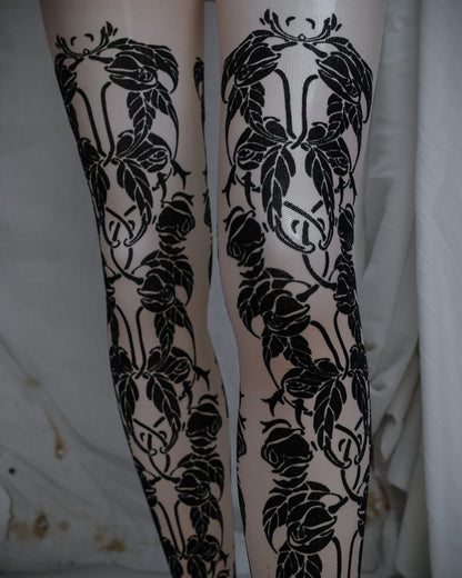 ANN DEMEULEMEESTER Tattoo Print Leggings, Spring 2014 Runway