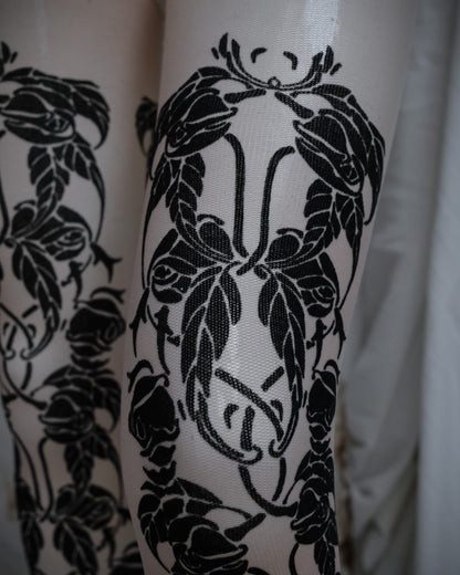 ANN DEMEULEMEESTER Tattoo Print Leggings, Spring 2014 Runway